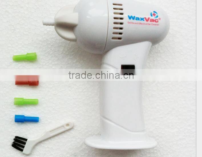 Safe And Convenient Electronic Plastic White Waxvac Ear Cleaner