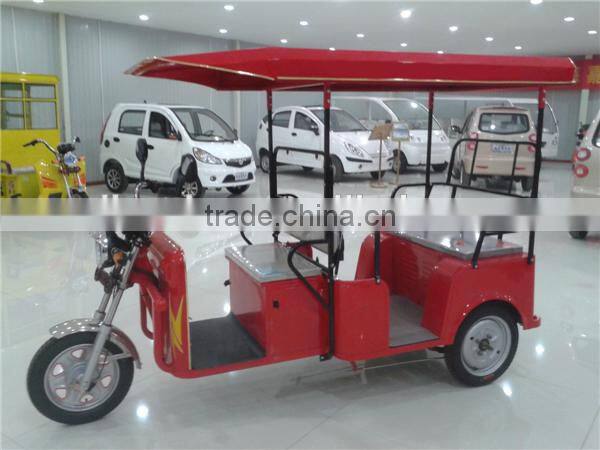 650W electric taxi tricycle rickshaw for 4 people cargo trike