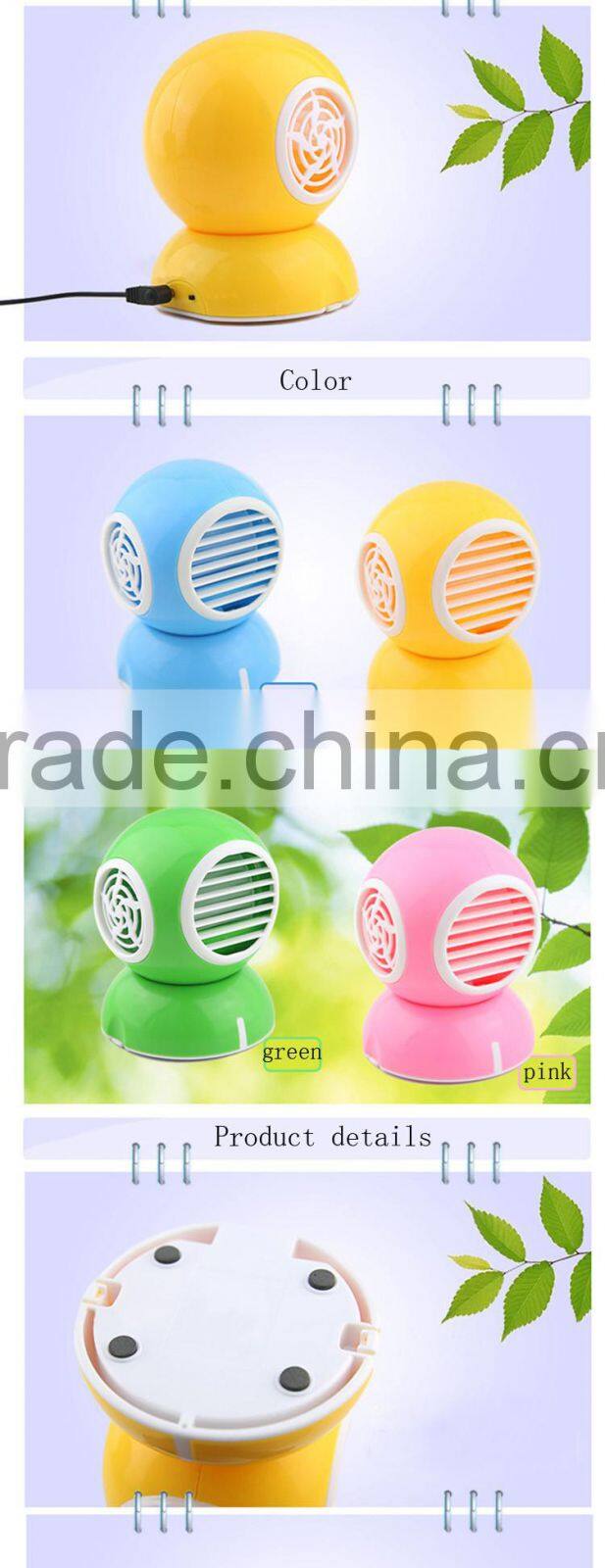 CE Foldable ABS USB Desk Mini Water Cooling Spray Fans Beauty Moist Skin