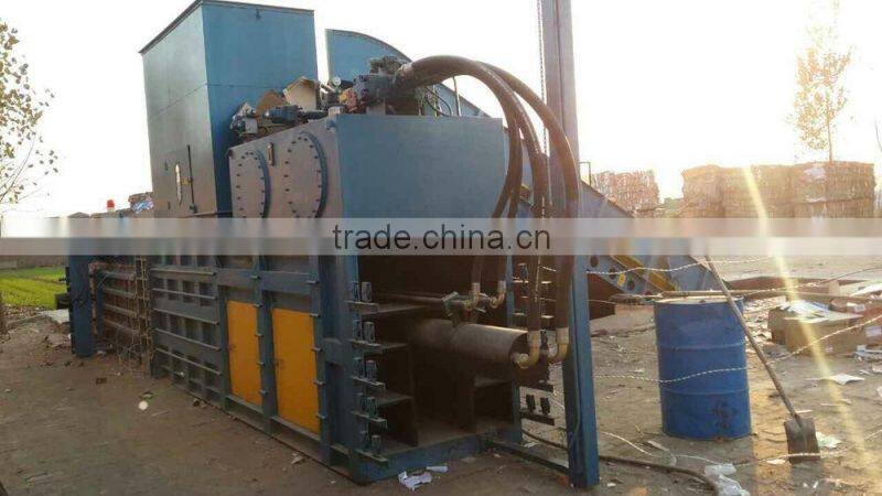 High efficiency and capacity full-automatic hydraulic waste paper baler, cardboard baling press machine YB4-100T