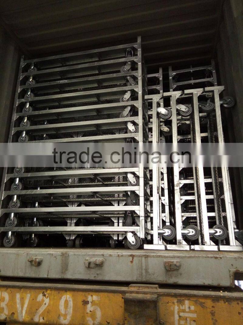 204 Display flower cart pot trolley rack