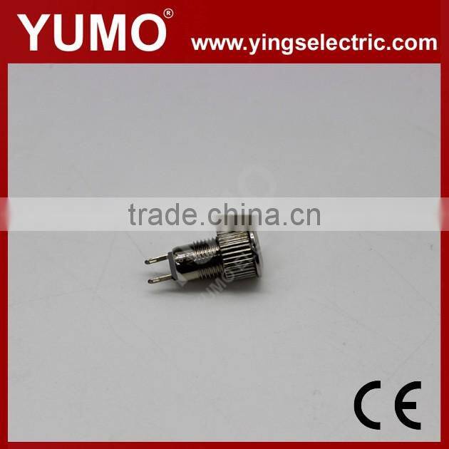 JS8F-D metal push button 8mm diameter with LED 15mA rated current push button switch metal push button