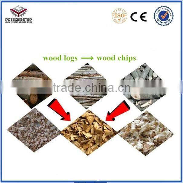 8-10t/h capacity large wood chipper /industrial wood chipper with belt conveyor