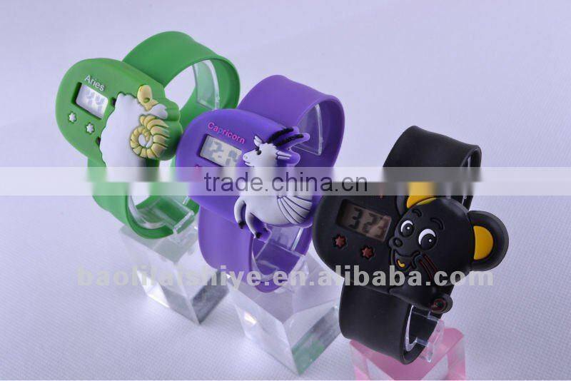 kids silicone slap digital watches