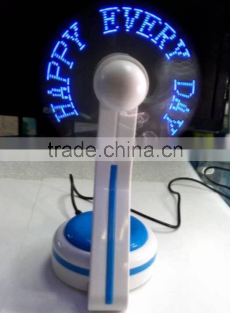 USB fan LED message usb fan promotional led usb fan customized words usb fan programmable led usb fan