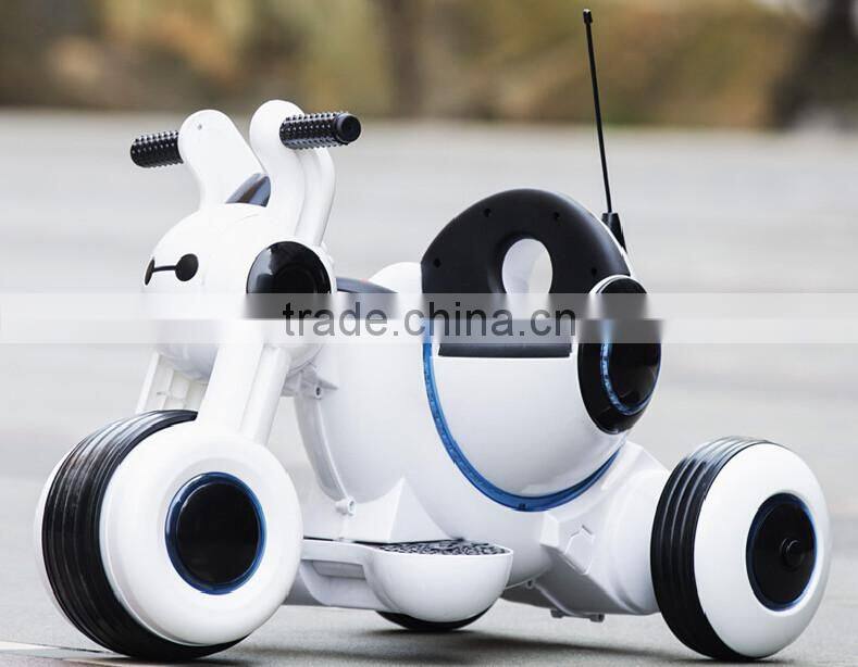 Baymax Style Electric Children Motorcycle