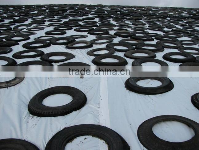 black/white or green/white silo cover