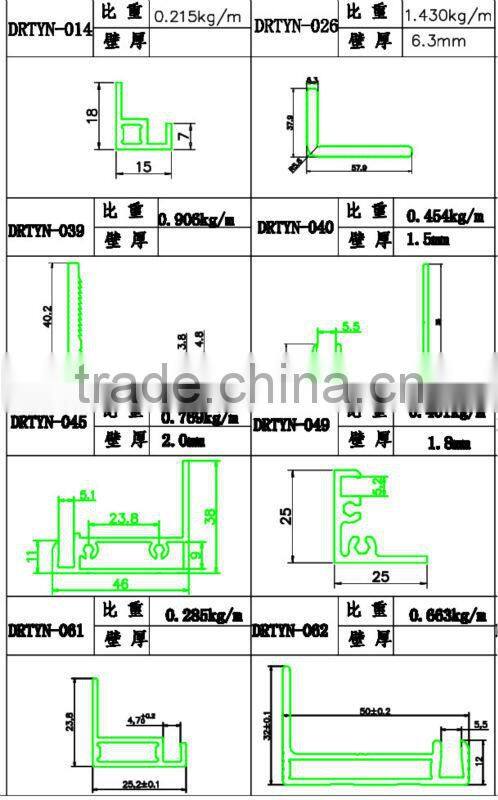 aluminum profile solar structure element