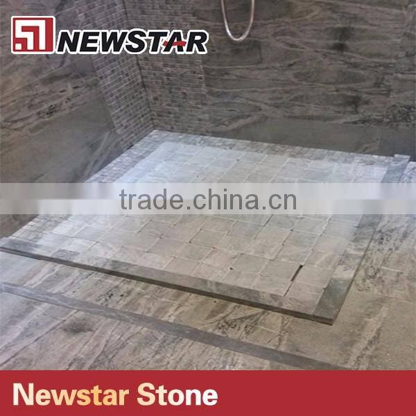 Newstar Plolishing Atlantic Stone Floor Tile Sky Blue Grey Granite
