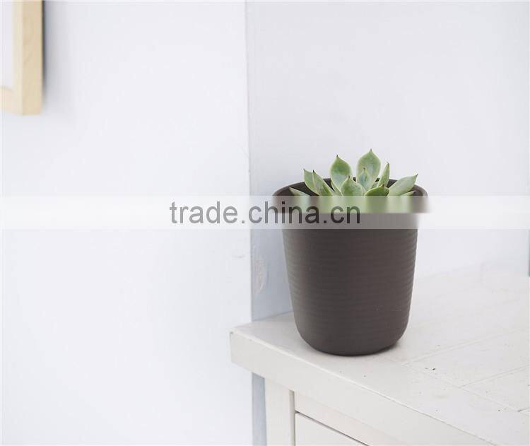 Plastic Round Resin succulent Plant Pot/Cactus Plant Pot Flower Pot