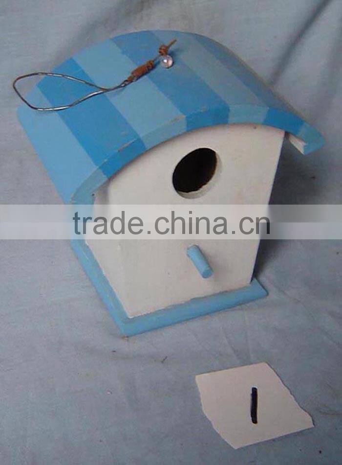 Wood craft bird feeder , cheap bird house and feeders, wholesale wood bird house with hanging