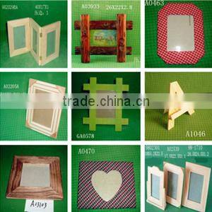 2015 new simple design decor wood photo frame wholesale