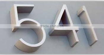 stainless steel self adhesive door number