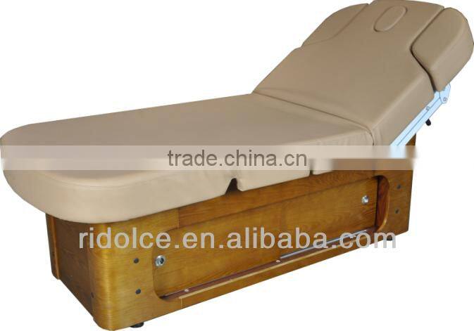 Classic Electric Massage Bed with motor to control backrest and footrest portable salon furniture DS-110005