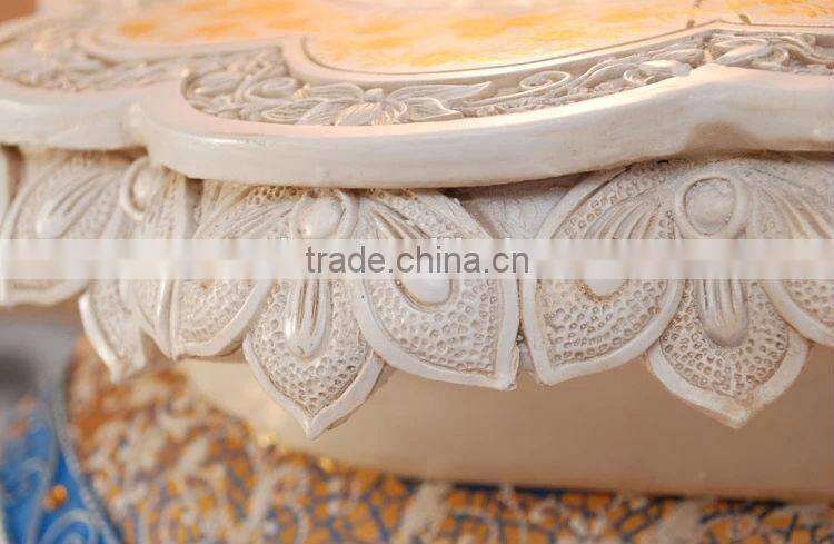 2014 New Products Home Decoration White Resin Elephant Sculpture