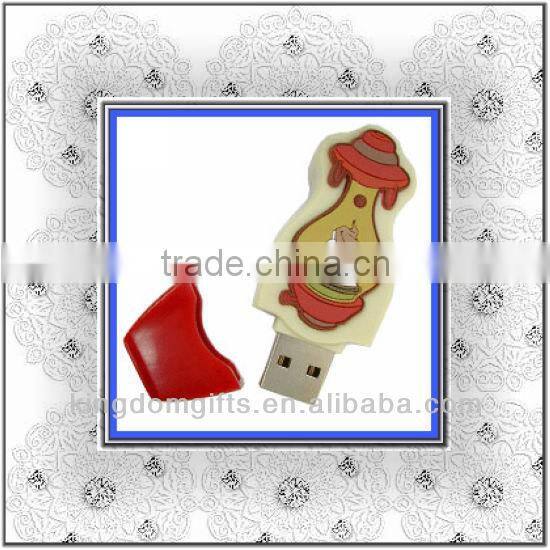 Manufacture Toy Car Silicone USB key chain