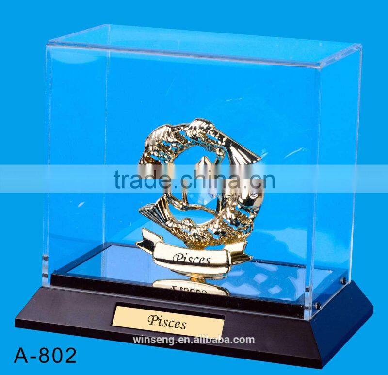 24K gold plated Aquarius Stand Packed in Acrylic Box