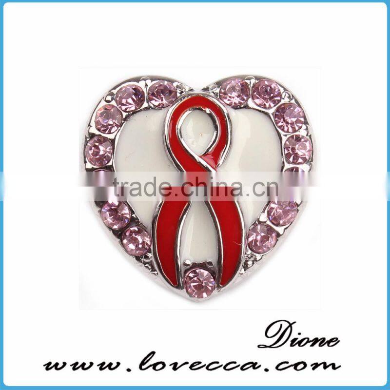 Trendy Punk Style Snap Button Jewelry Interchangeable custom crystal round snap button