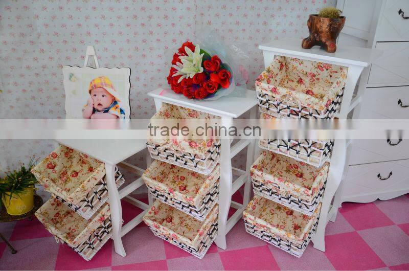 white customized wooden cabinet