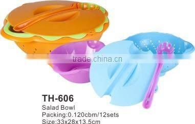 2016 New Design Colorful PP Salad Bowl