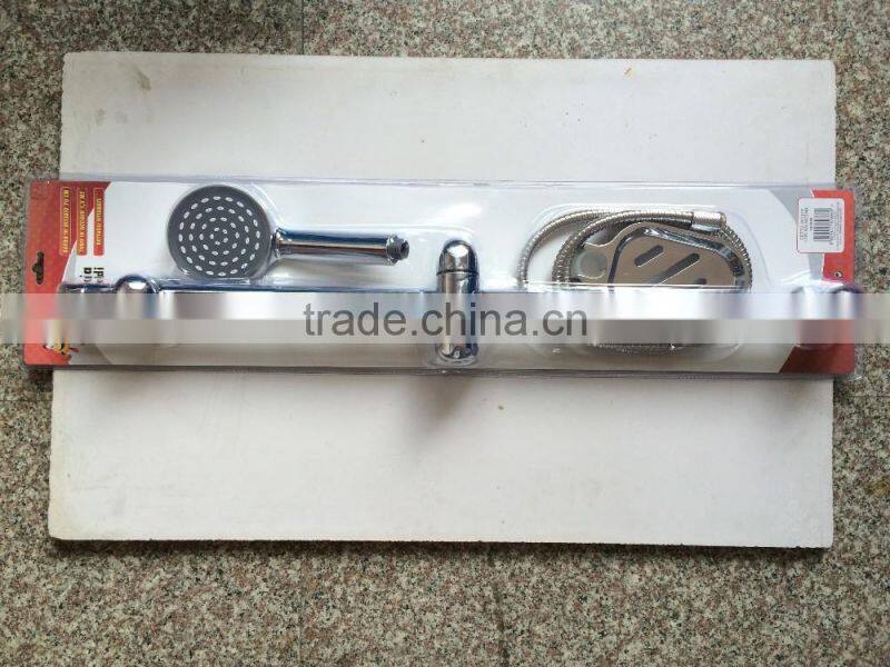 hot sell abs + stainless steel shower head with hose and base