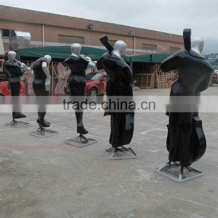 Fiberglass band character sculpture