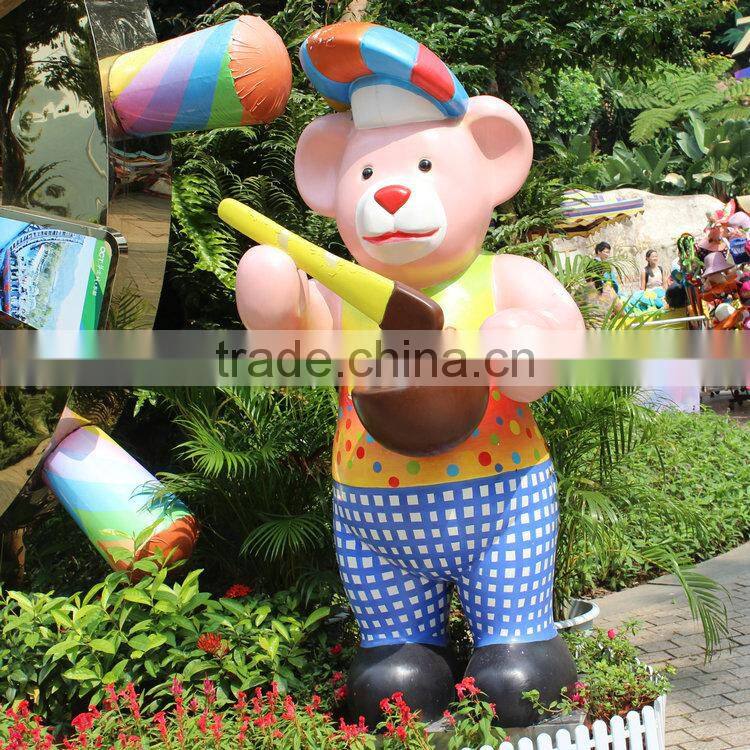 Landscape park bear cook sculpture