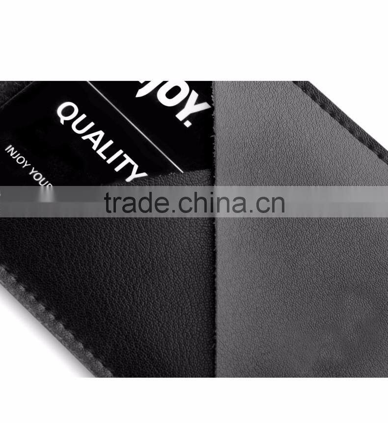 Crosshatch Black Front Pocket card holder Slim Wallet RFID Blocking