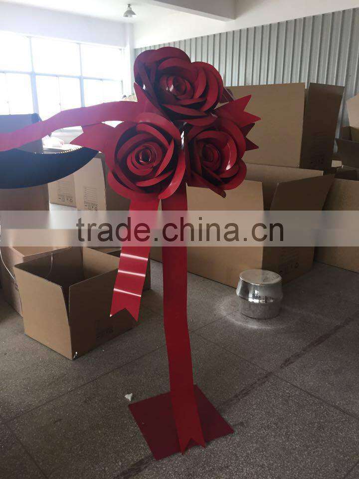 window display custom decorative metal flower