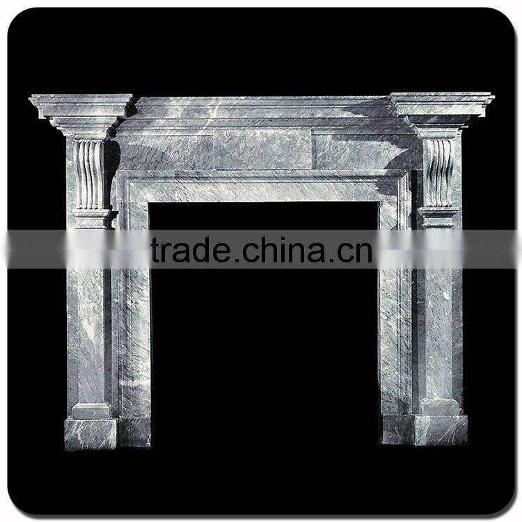 contemporary natural stone indoor decoration marble fireplace surround
