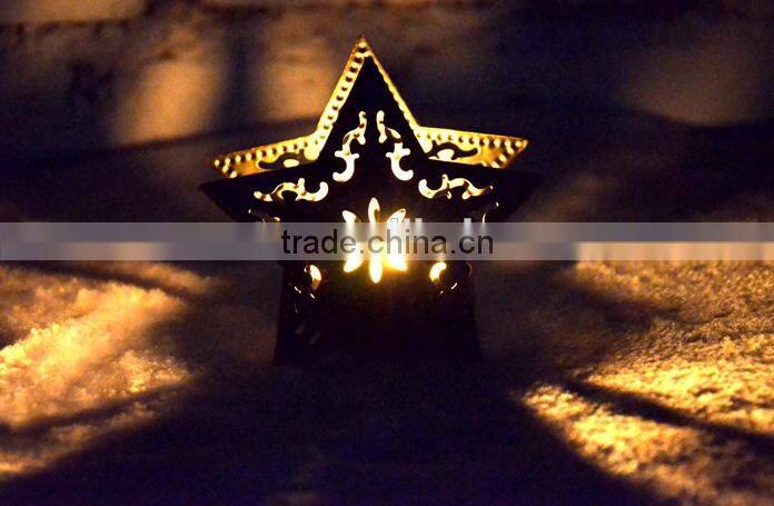 2016 square metal candle holder tealight holder small lantern