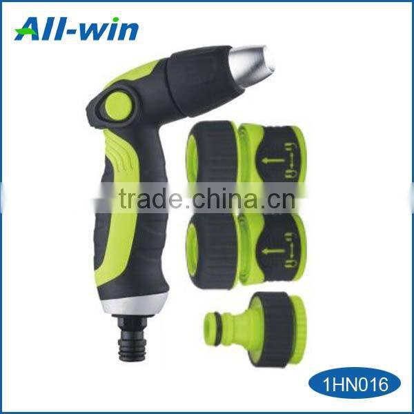High-quality metal 3 way hose nozzle set with waterstop hose connector