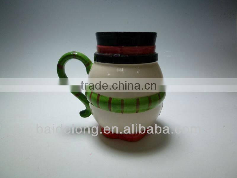 Cute Ceramic Snowman Mug
