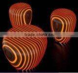 colorful round table/led outdoor furniture