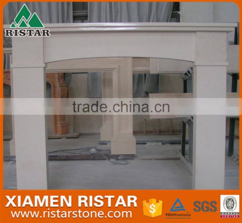 Cheap natural white marble fireplace surround mantel RST-FP-SY0081