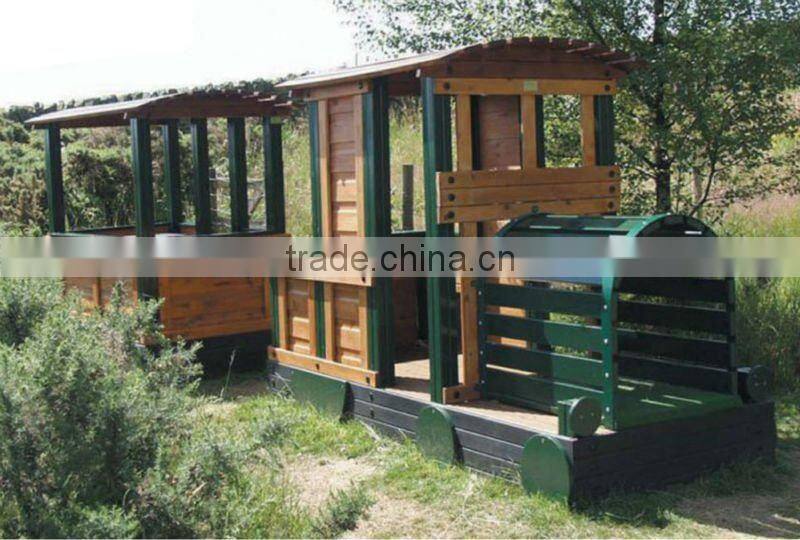 EXCELLENT QULAITY !!!! OUTDOOR KIDS WOOD PLAYGROUND (A-05805)