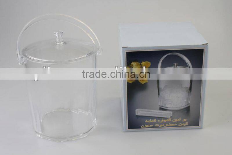 Transparent Acrylic Beer Ice Bucket With Lid