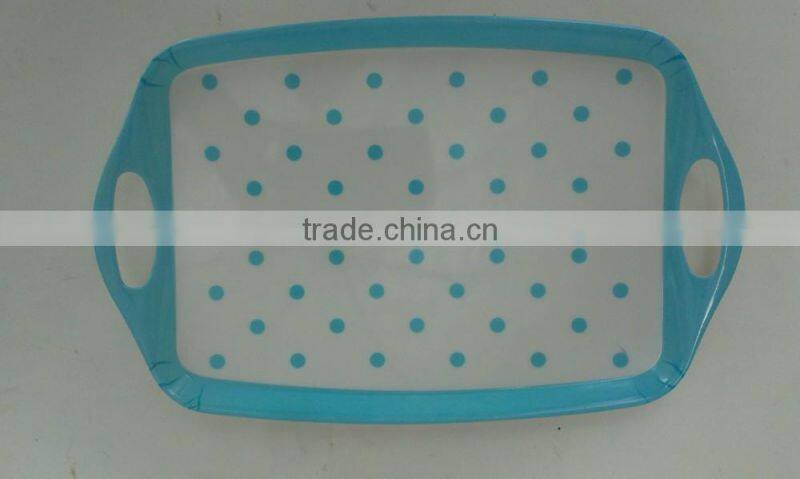 Melamine Tray with Double Handle C3009