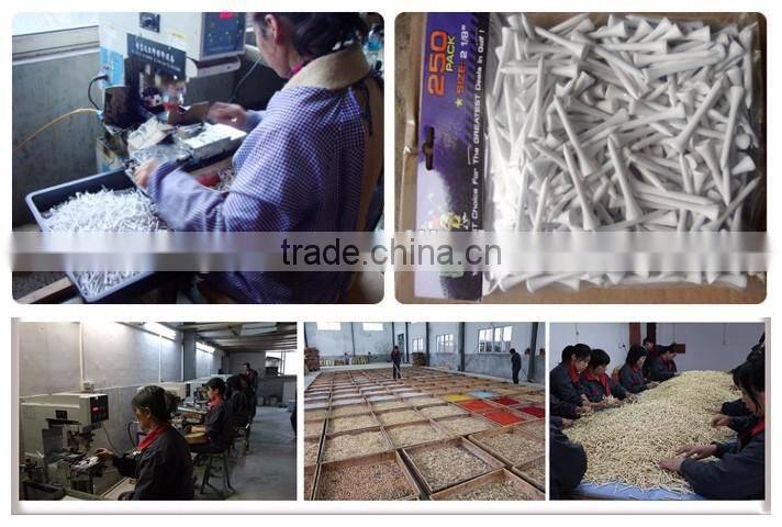 4.2cm wooden bulk golf tees with customized logo