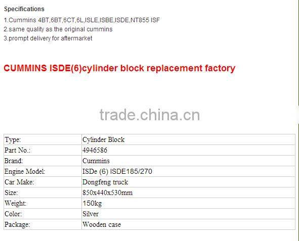 cylinder block 4946586 factory