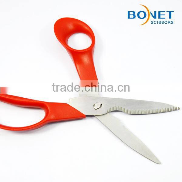 S39031BR2 7-1/4" 2.5mm Stainless Steel Home scissors with red handle