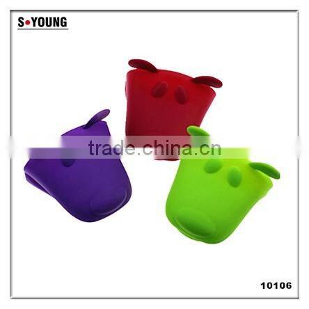 10106 dog head shape Silicone Heat Resistant Grilling BBQ Gloves for Cooking, Baking
