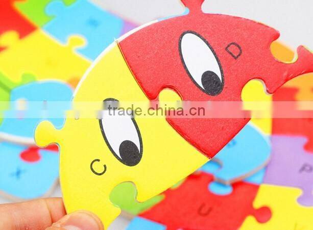 Wooden 26pcs Letter Jigsaw Puzzles For Kids Educational And Learning Toys