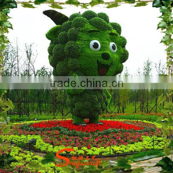 Life size garden decorative aritificial topiary sculpture & topiary for garden large artificial green plant ornament
