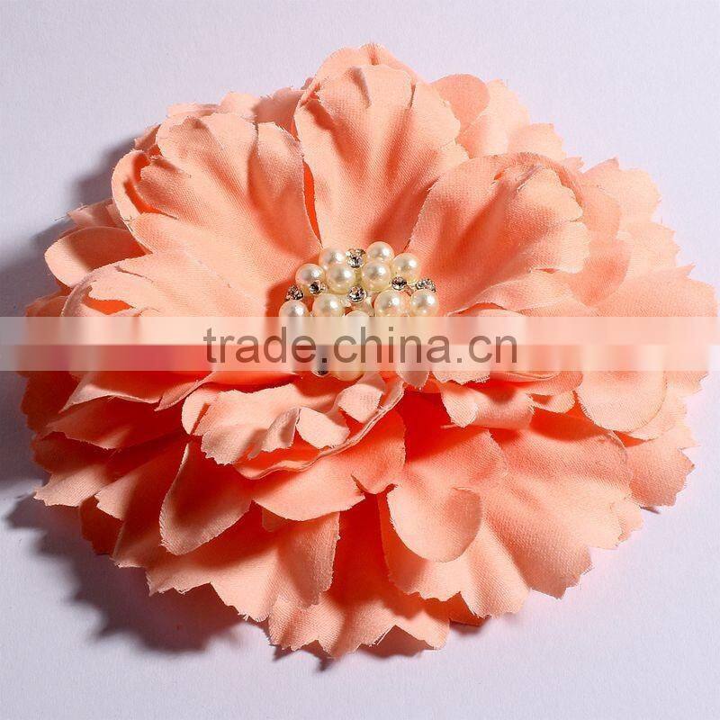 fabric flower clip fabric flower brooch for kids hair accessories