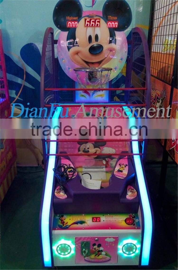 2016 Hot sale cute basketball arcade game machine kids basketball machine