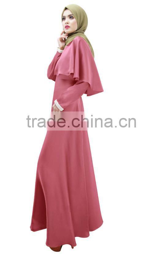 Abaya Islamic Muslim Cocktail Womens Long Sleeve Vintage Long Maxi Dress