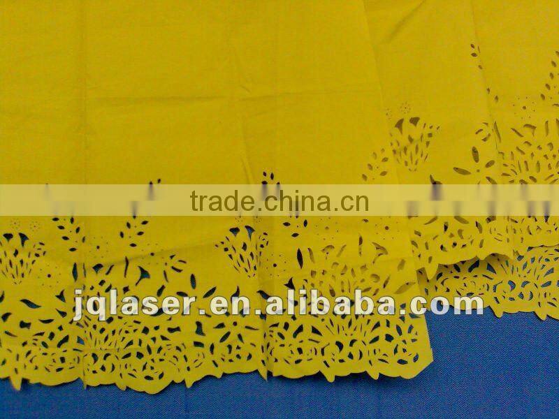 carpet/clothes laser cutting machine with four head and feeding table