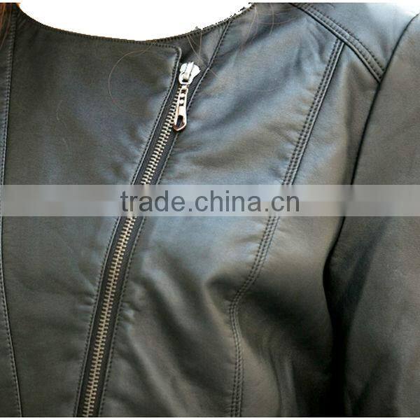 Ladies leather jackets, the little black PU leather jacket