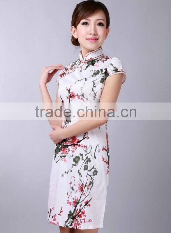 cheongsam cotton dress